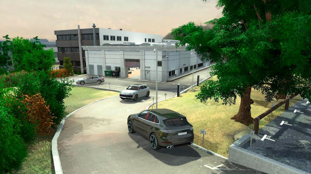 Porsche prueba la conducción autónoma en su taller