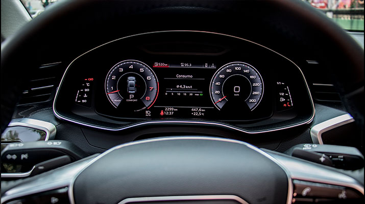 El Virtual Cockpit de 12.3 pulgadas Audi A7