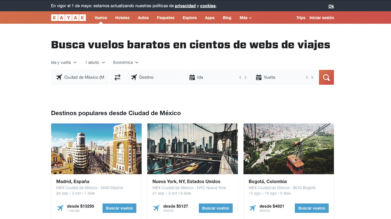 Sitios web para planear un viaje