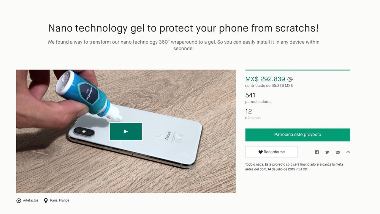 Proyectos de KickStarter
